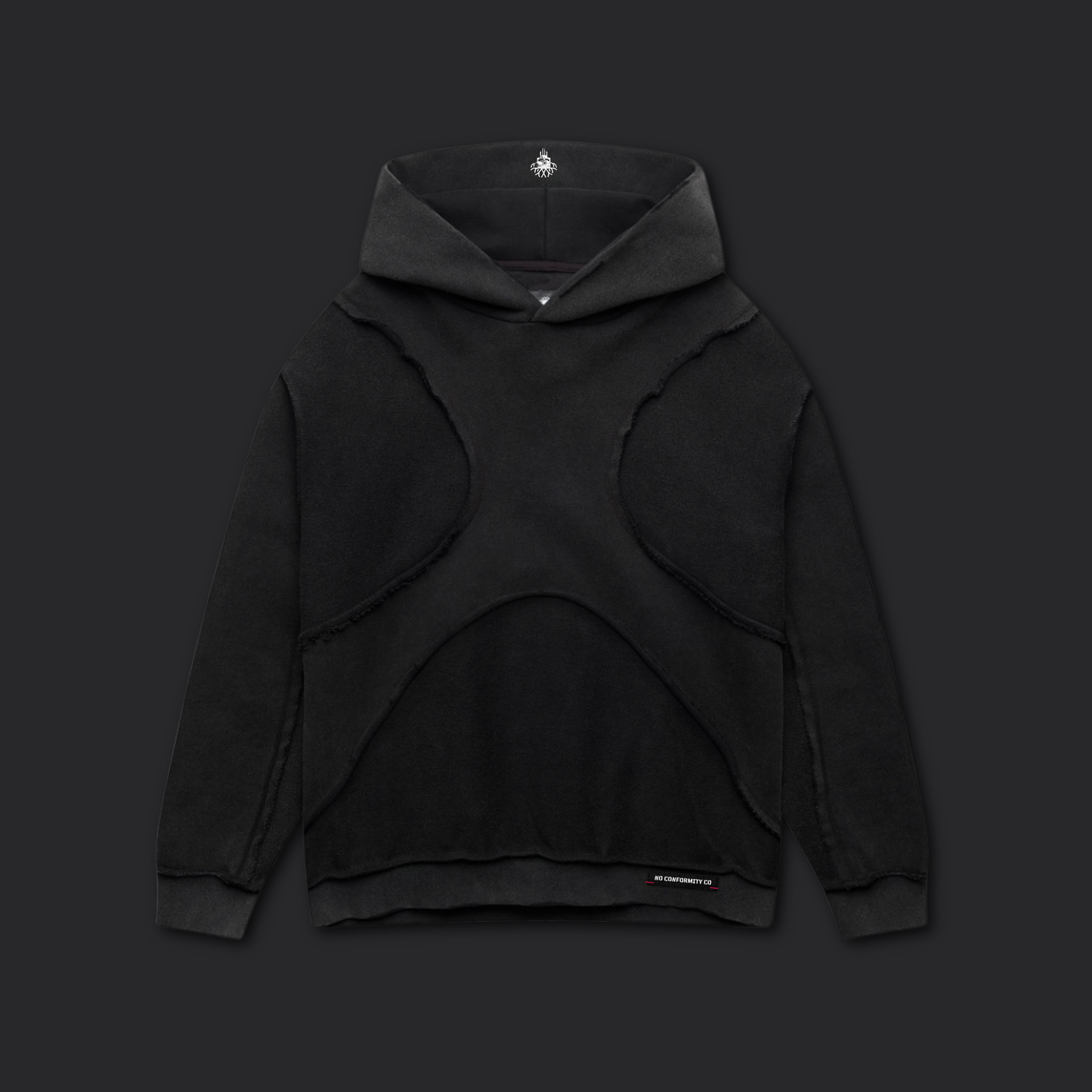 X_HOODIE / WASHED BLACK
