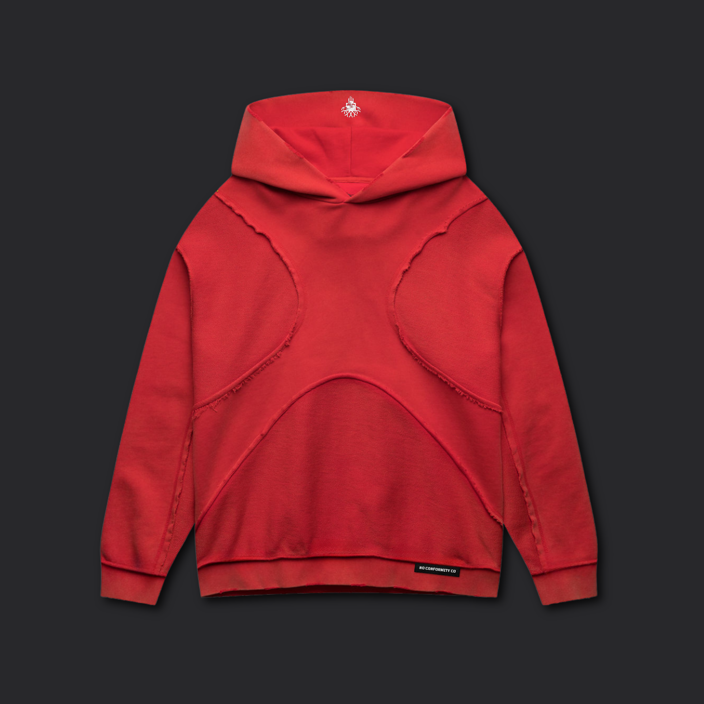 X_HOODIE / WASHED RED