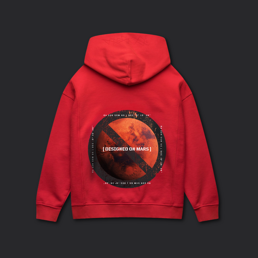 ICON_HOODIE / WASHED RED