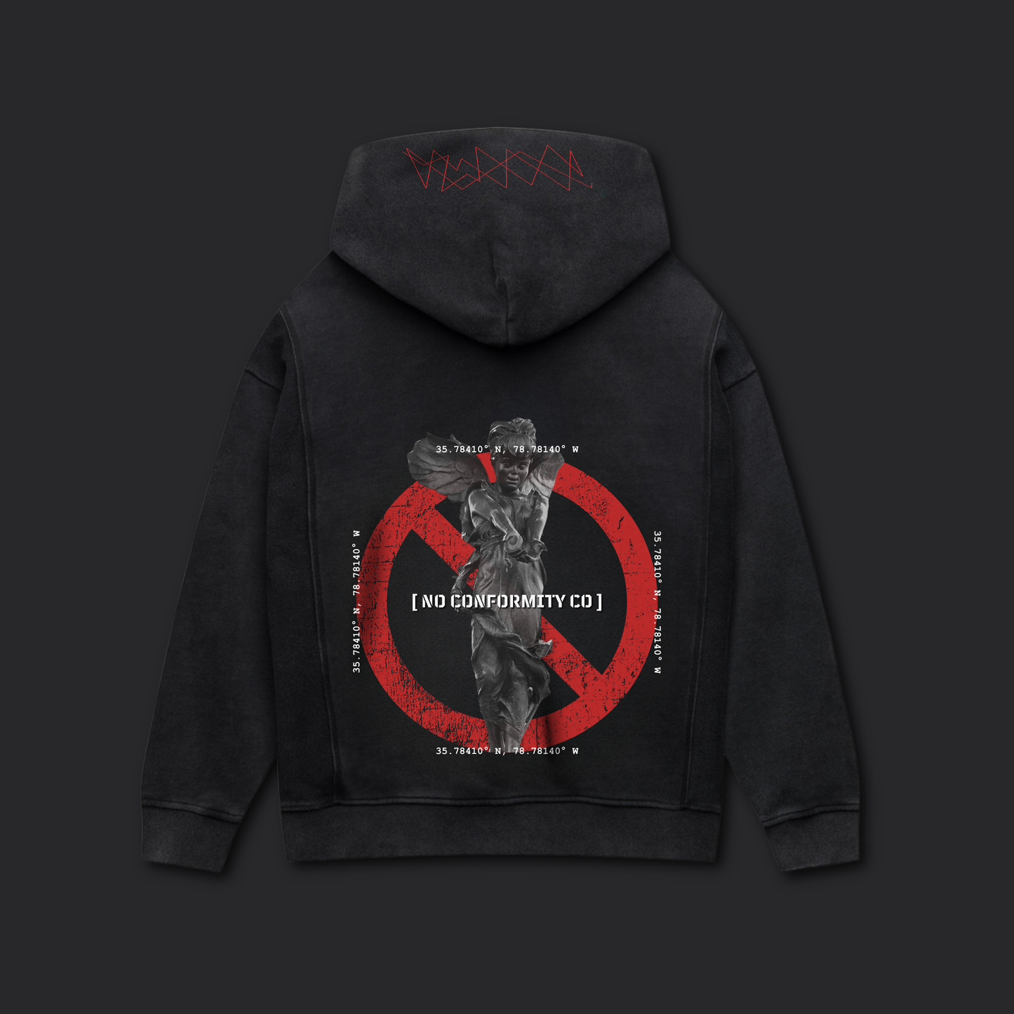 ICON_HOODIE / WASHED BLACK