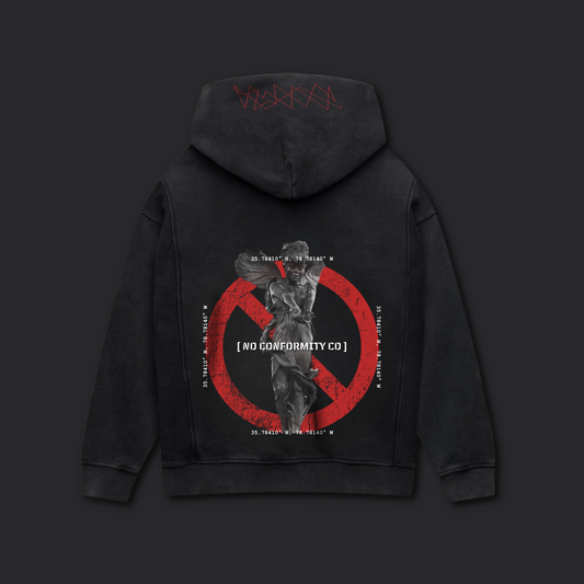 ICON_HOODIE / WASHED BLACK
