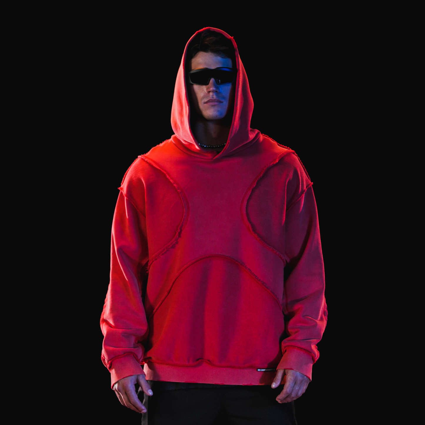 X_HOODIE / WASHED RED