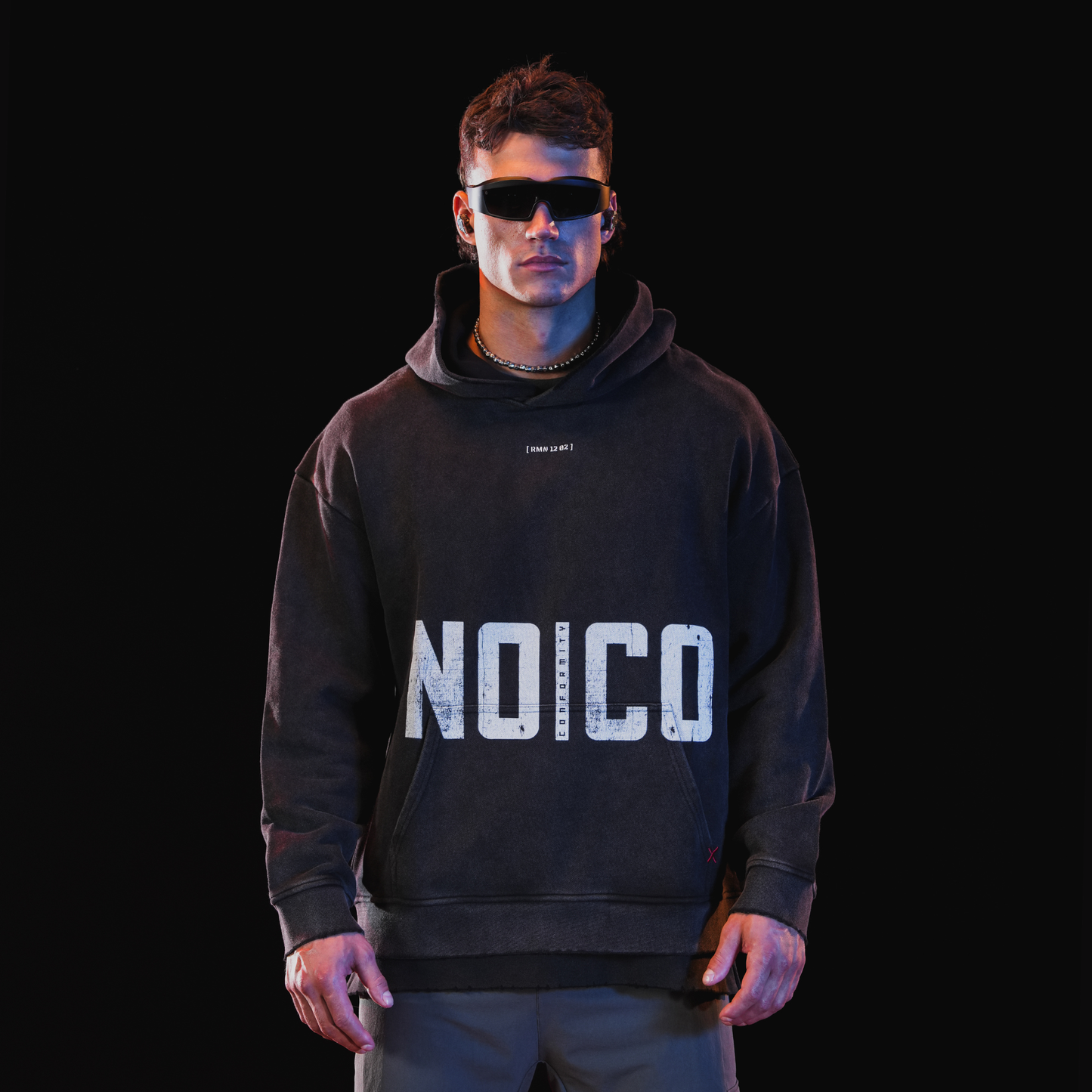 ICON_HOODIE / WASHED BLACK