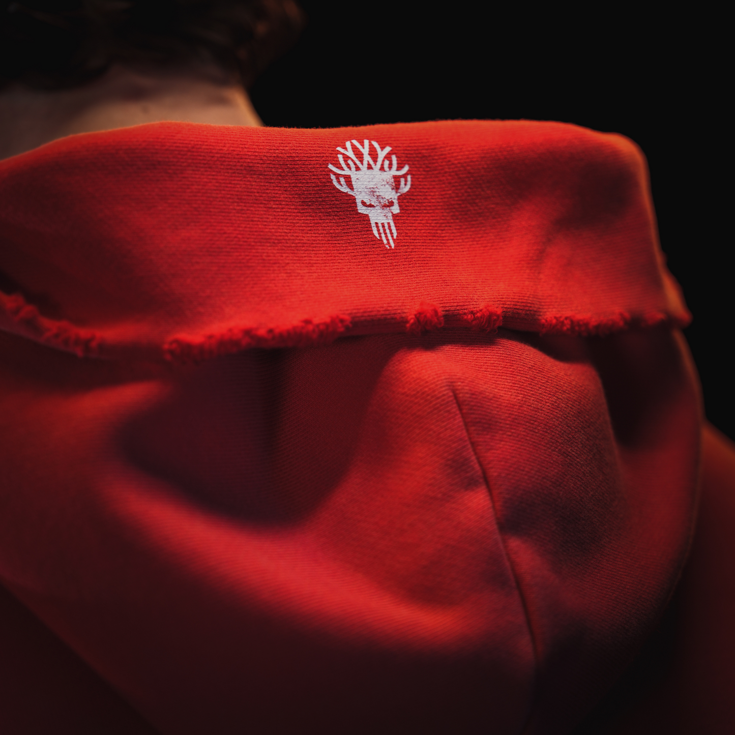 ICON_HOODIE / WASHED RED