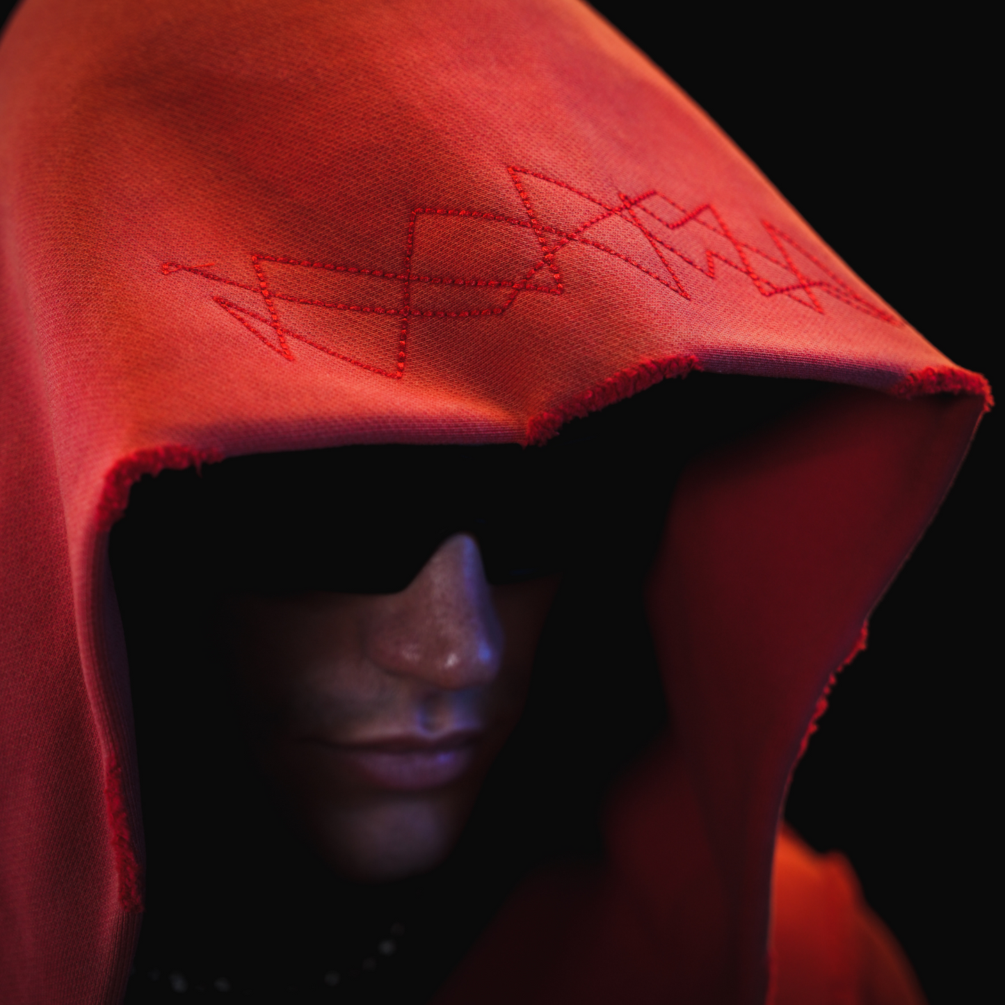 X_HOODIE / WASHED RED